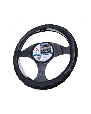 Κάλυμμα τιμονιού αυτοκινήτου - XY-050 - 122469 - Black/Red