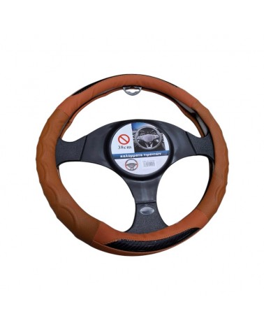 Κάλυμμα τιμονιού αυτοκινήτου - XY-050 - 122469 - Brown