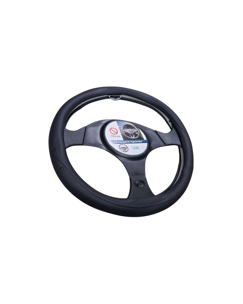 Κάλυμμα τιμονιού αυτοκινήτου - XY-051 - 122476 - Black/Black
