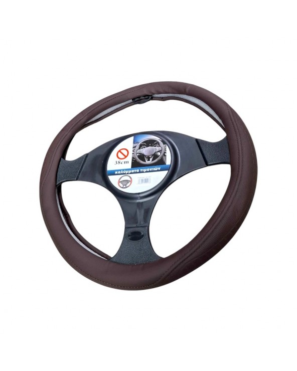 Κάλυμμα τιμονιού αυτοκινήτου - XY-051 - 122476 - Brown