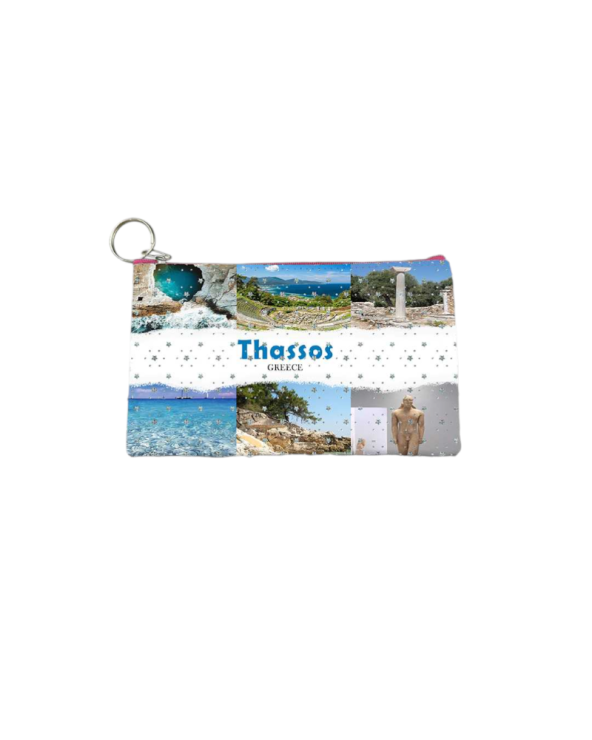 Πορτοφόλι Souvenir μπρελόκ - PVC - Thassos - 16*10cm