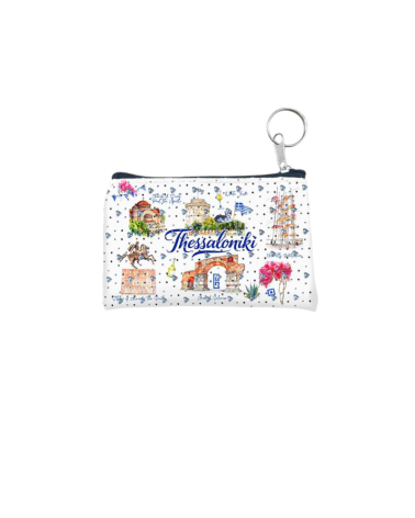 Πορτοφόλι Souvenir μπρελόκ - PVC - Thessaloniki - 11*7cm
