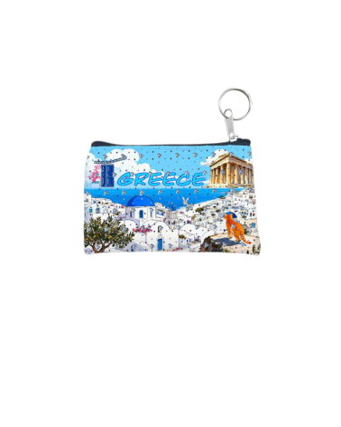 Πορτοφόλι Souvenir μπρελόκ - PVC - Greece - 11*7cm