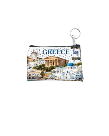 Πορτοφόλι Souvenir μπρελόκ - PVC - Greece - 11*7cm