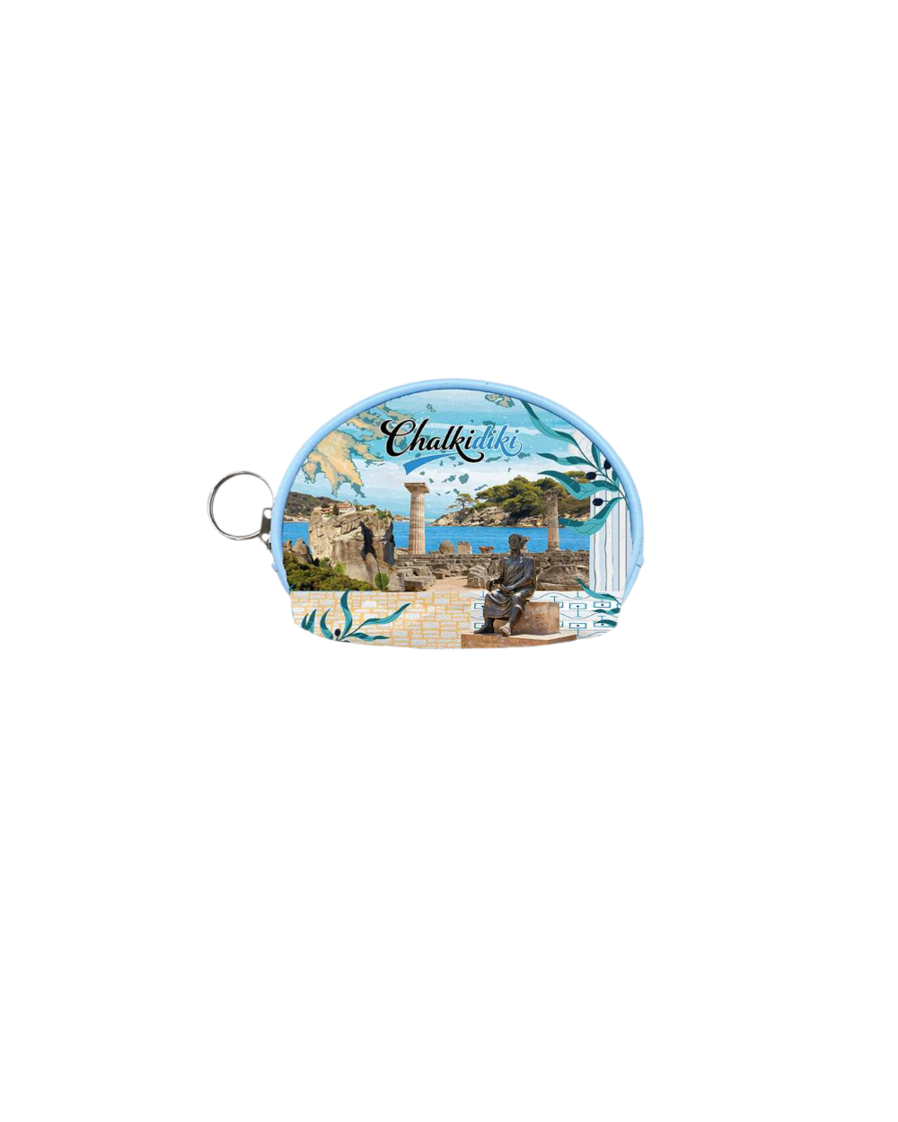 Πορτοφόλι Souvenir μπρελόκ mini - PVC - Chalkidiki - 10*8*3cm