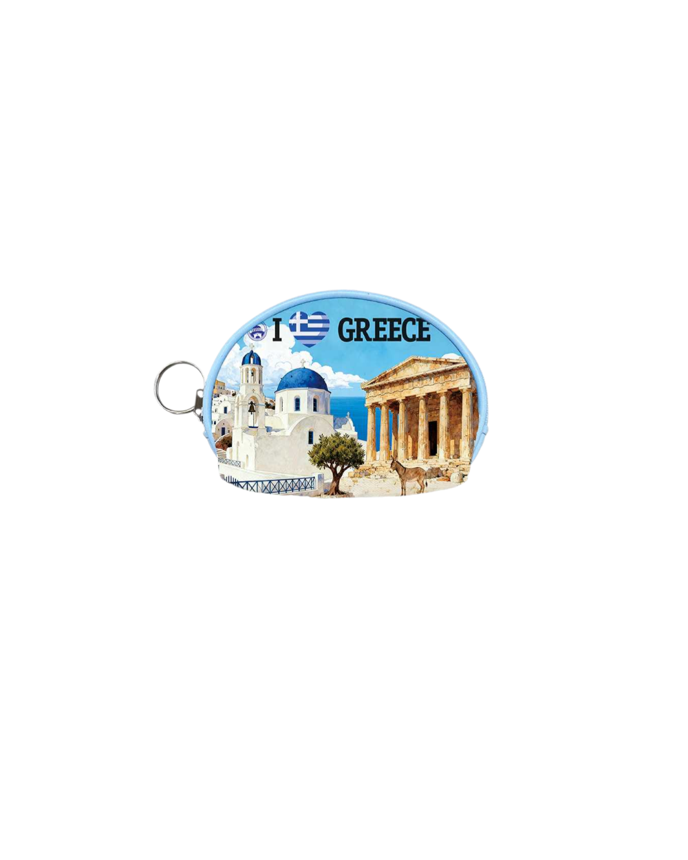 Πορτοφόλι Souvenir μπρελόκ mini - PVC - Greece - 10*8*3cm