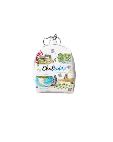 Πορτοφόλι Souvenir μπρελόκ mini - PVC - Chalkidiki - 7*9*4.5cm