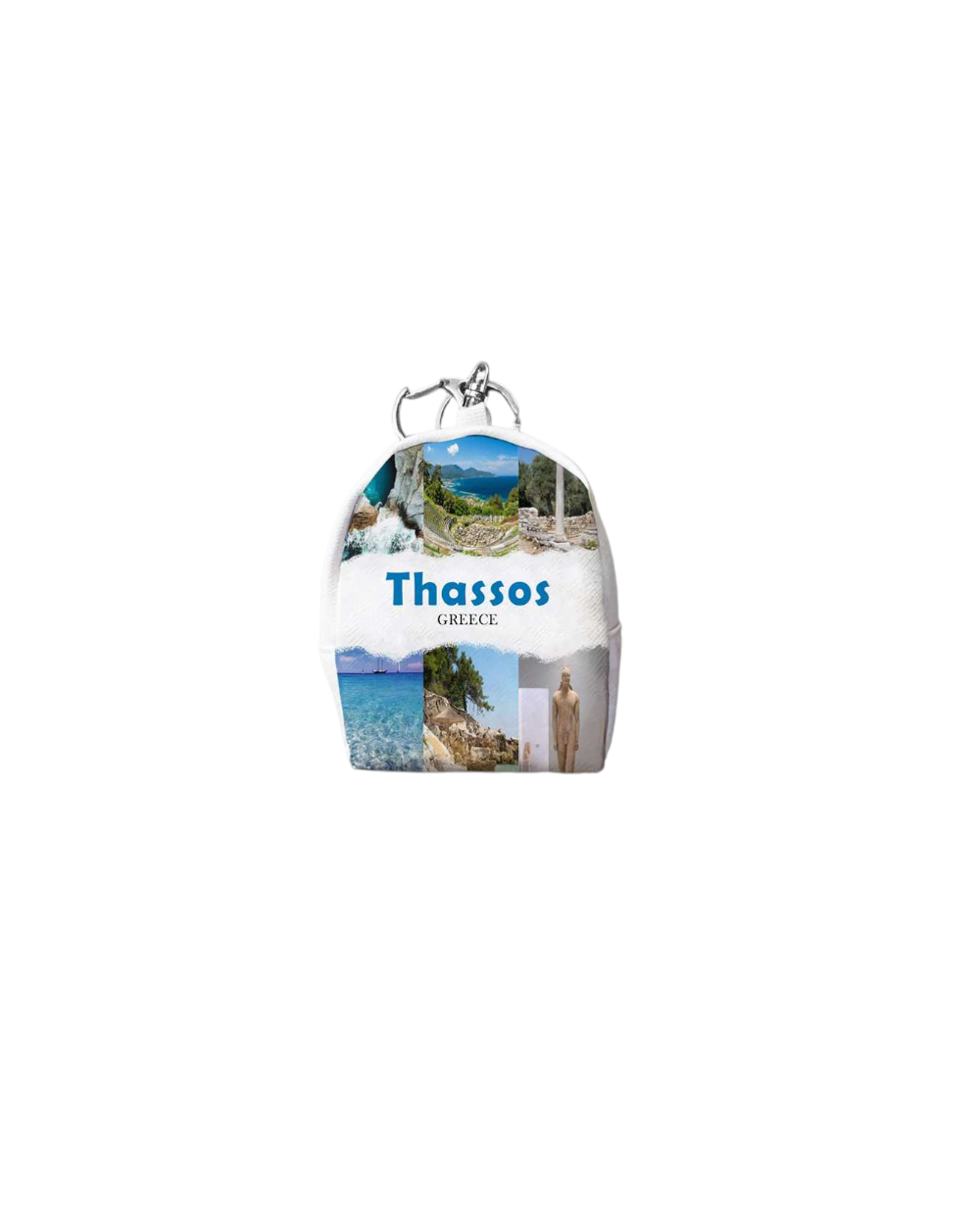 Πορτοφόλι Souvenir μπρελόκ mini - PVC - Thassos - 7*9*4.5cm