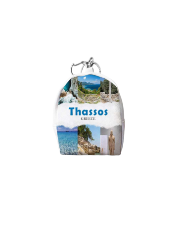 Πορτοφόλι Souvenir μπρελόκ mini - PVC - Thassos - 7*9*4.5cm