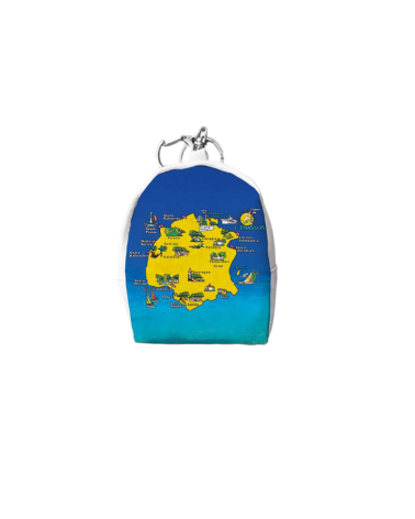 Πορτοφόλι Souvenir μπρελόκ mini - PVC - Thassos - 7*9*4.5cm