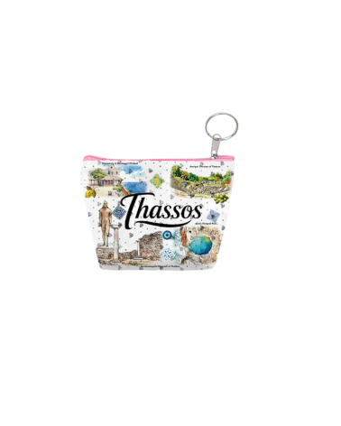 Πορτοφόλι Souvenir μπρελόκ mini - PVC - Thassos - 11*7*4cm