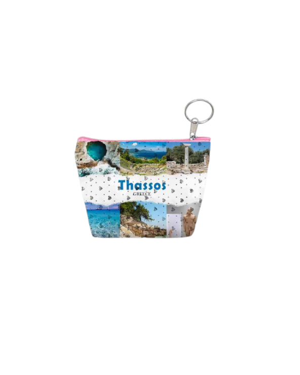 Πορτοφόλι Souvenir μπρελόκ mini - PVC - Thassos - 11*7*4cm