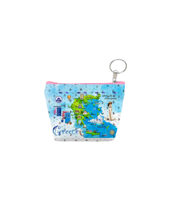 Πορτοφόλι Souvenir μπρελόκ mini - PVC - Greece - 11*7*4cm