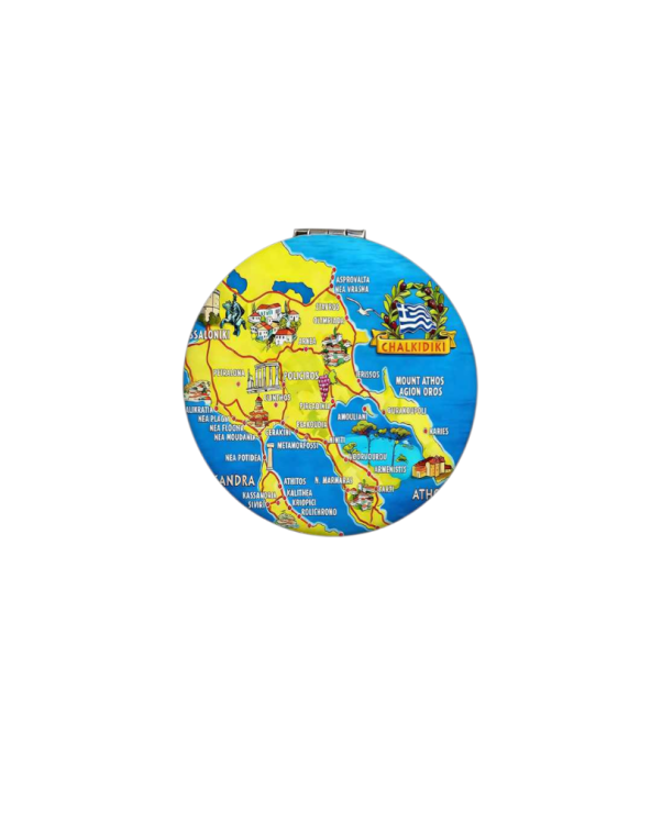 Kαθρέπτης τσέπης Souvenir - Chalkidiki - 7*7*3cm