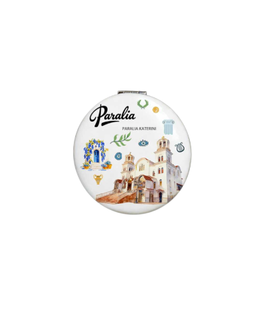 Kαθρέπτης τσέπης Souvenir - Paralia - 7*7*3cm