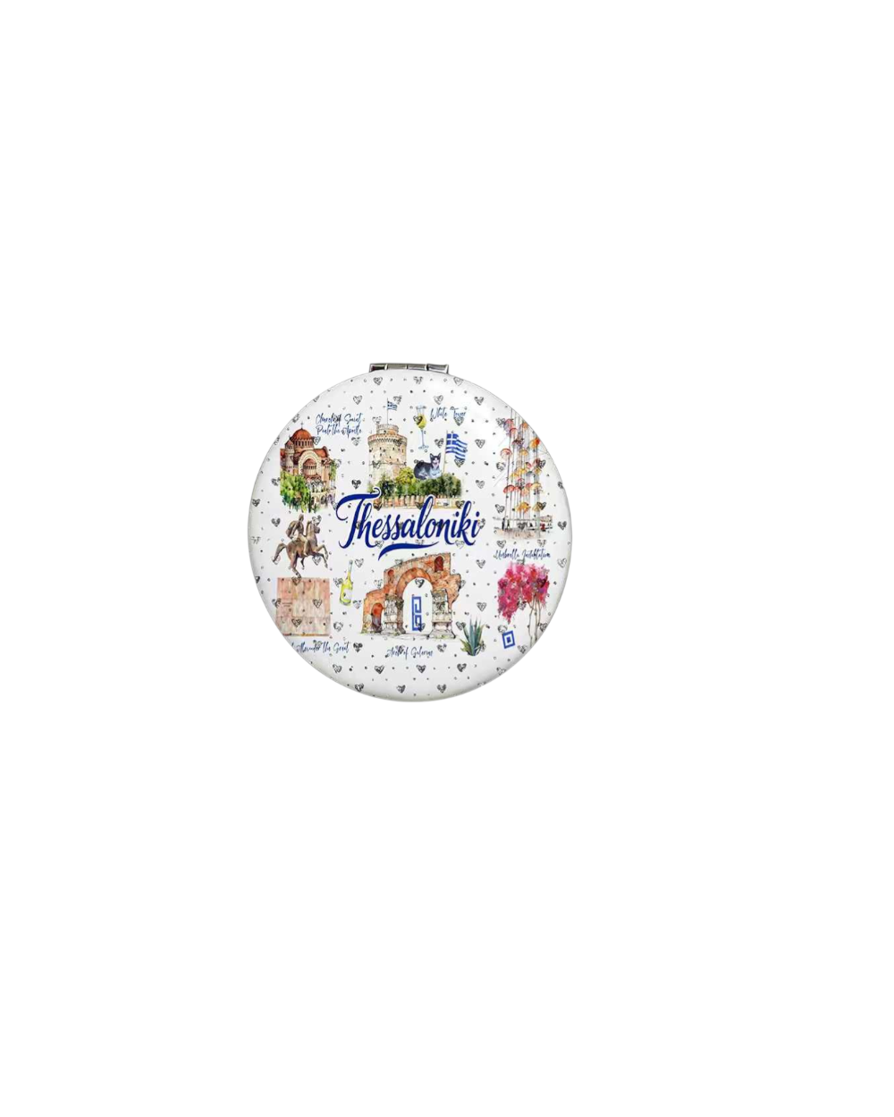 Kαθρέπτης τσέπης Souvenir - Thessaloniki - 7*7*3cm