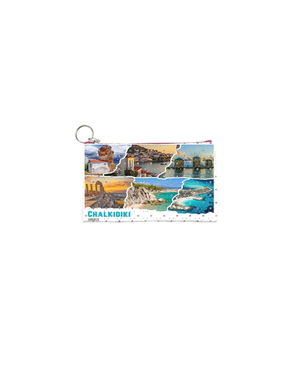 Πορτοφόλι Souvenir μπρελόκ - PVC - Chalkidiki - 16*10cm