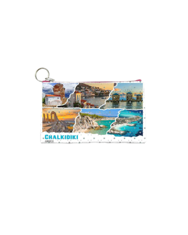 Πορτοφόλι Souvenir μπρελόκ - PVC - Chalkidiki - 16*10cm