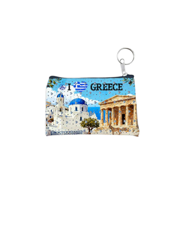 Πορτοφόλι Souvenir μπρελόκ - PVC - Greece - 11*7cm