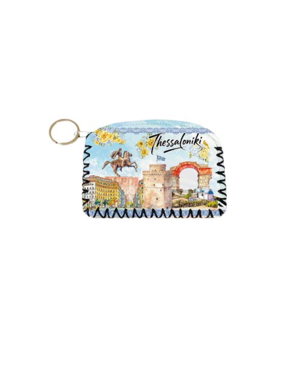 Πορτοφόλι Souvenir μπρελόκ - PVC - Thessaloniki - 14*9cm