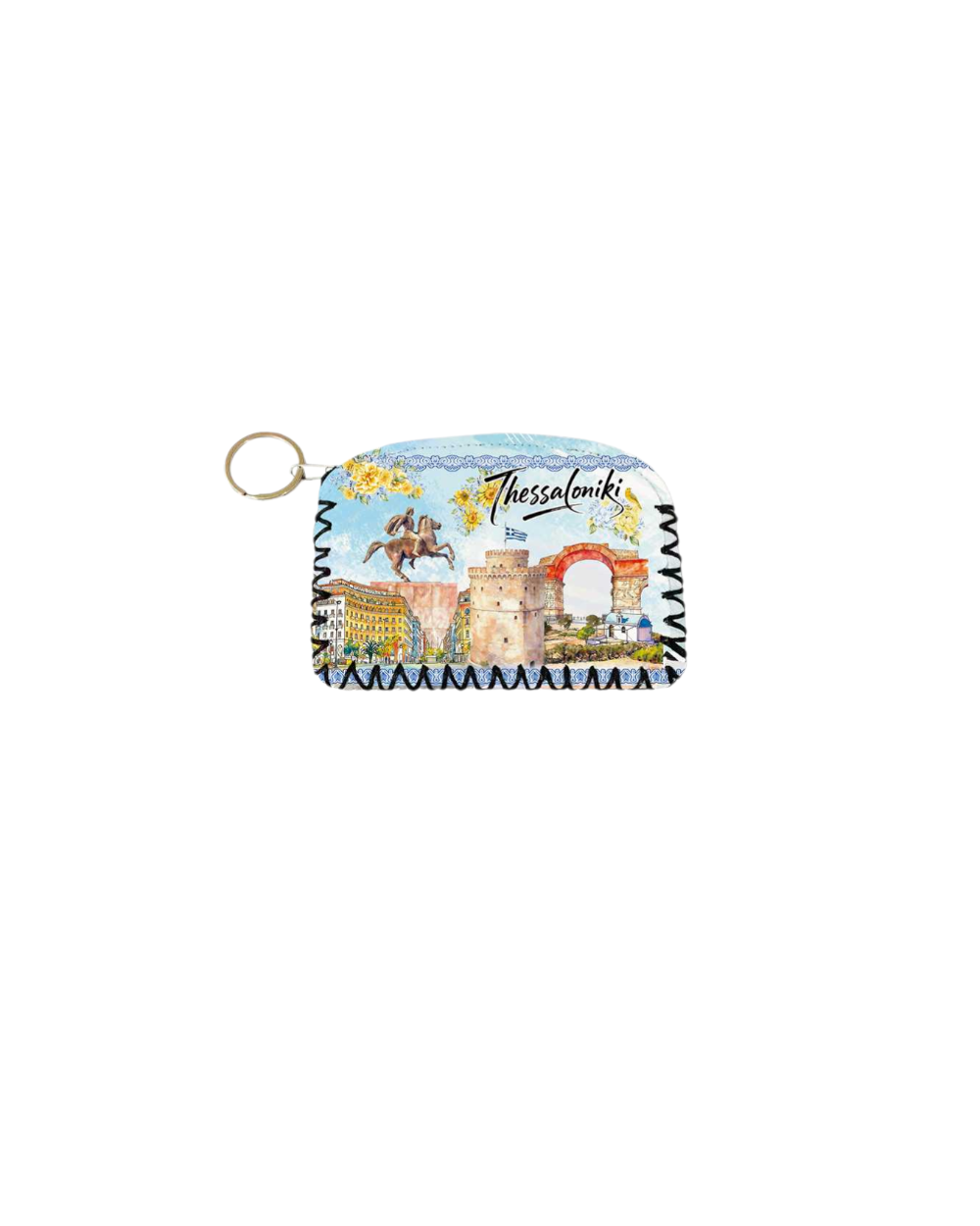 Πορτοφόλι Souvenir μπρελόκ - PVC - Thessaloniki - 14*9cm