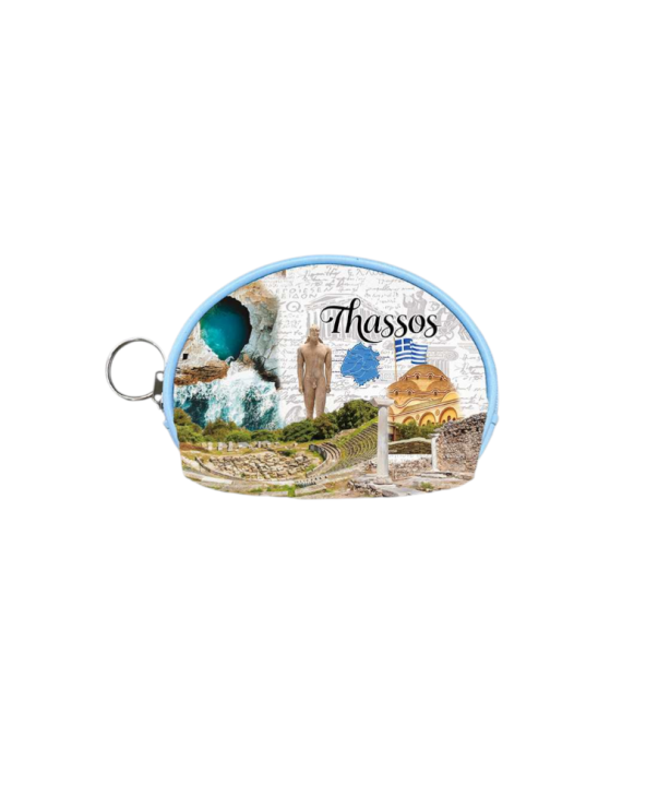 Πορτοφόλι Souvenir μπρελόκ mini - PVC - Thassos - 10*8*3cm