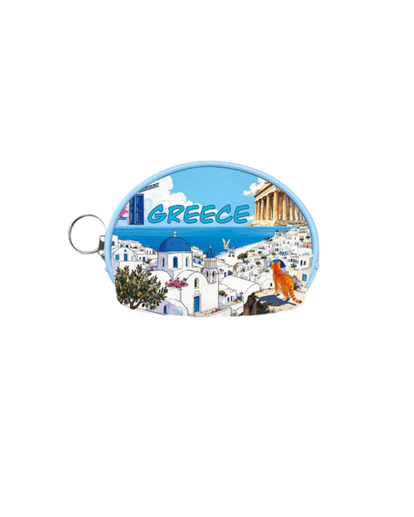Πορτοφόλι Souvenir μπρελόκ mini - PVC - Greece - 10*8*3cm