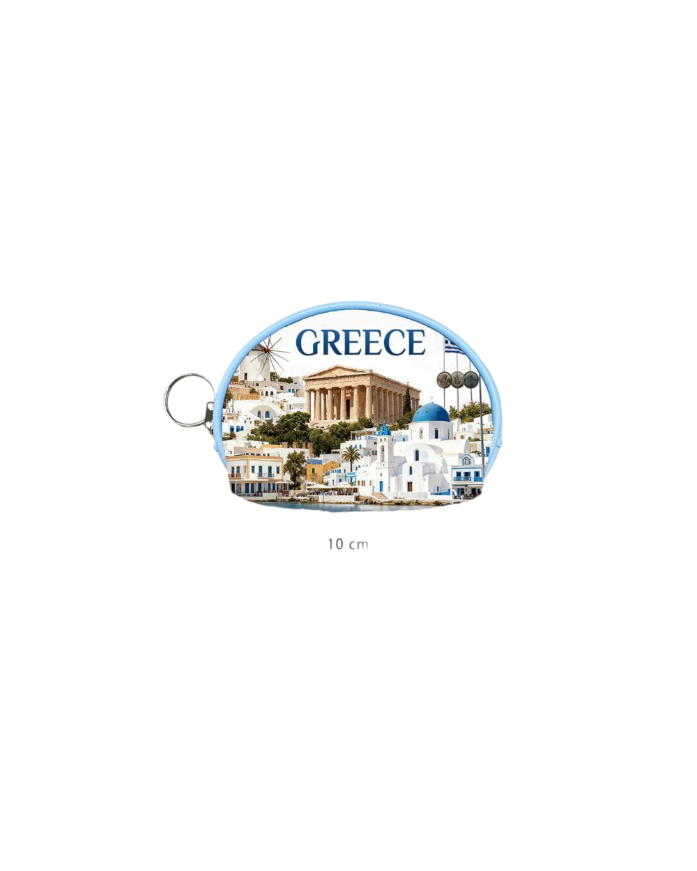 Πορτοφόλι Souvenir μπρελόκ mini - PVC - Greece - 10*8*3cm