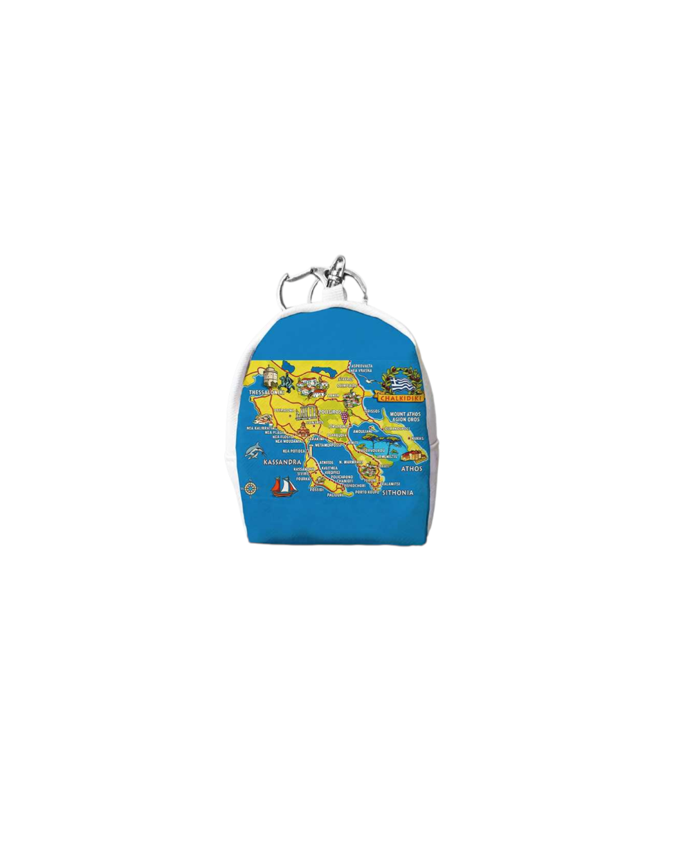 Πορτοφόλι Souvenir μπρελόκ mini - PVC - Chalkidiki - 7*9*4.5cm