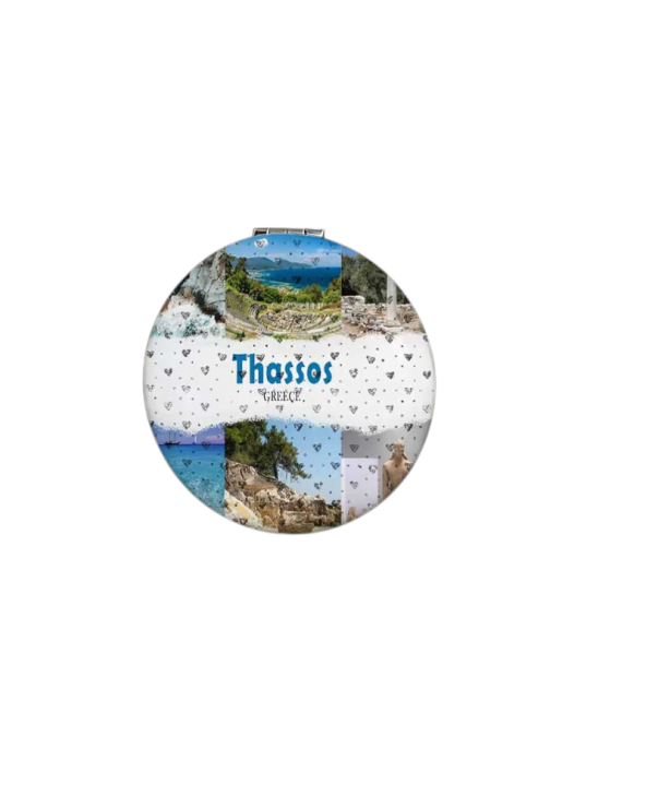 Kαθρέπτης τσέπης Souvenir - Thassos - 7*7*3cm