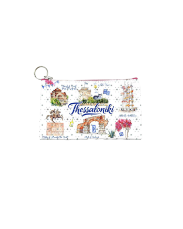 Πορτοφόλι Souvenir μπρελόκ - PVC - Thessaloniki - 16*10cm