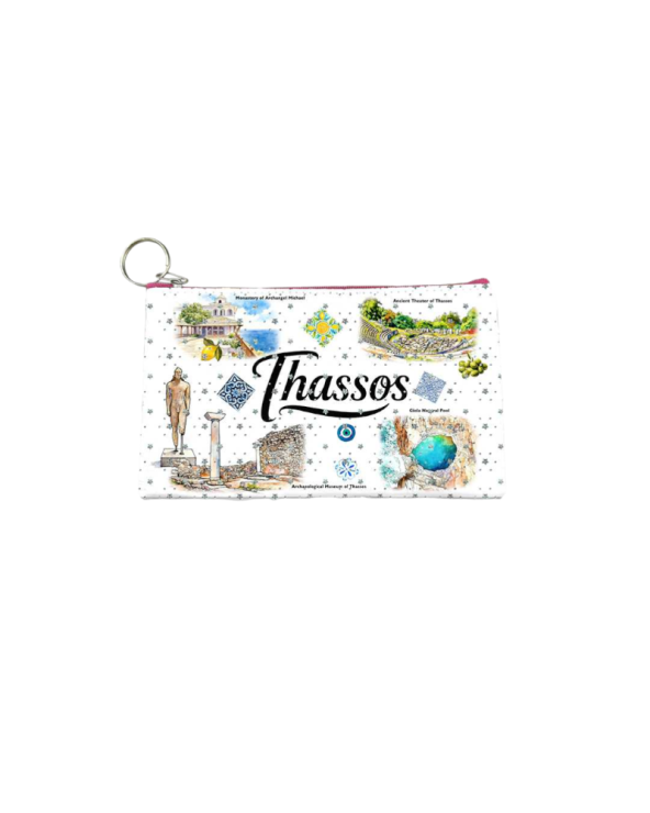 Πορτοφόλι Souvenir μπρελόκ - PVC - Thassos - 16*10cm