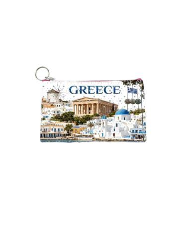 Πορτοφόλι Souvenir μπρελόκ - PVC - Greece - 16*10cm