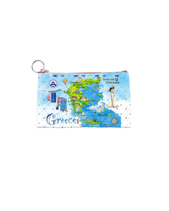 Πορτοφόλι Souvenir μπρελόκ - PVC - Greece - 16*10cm