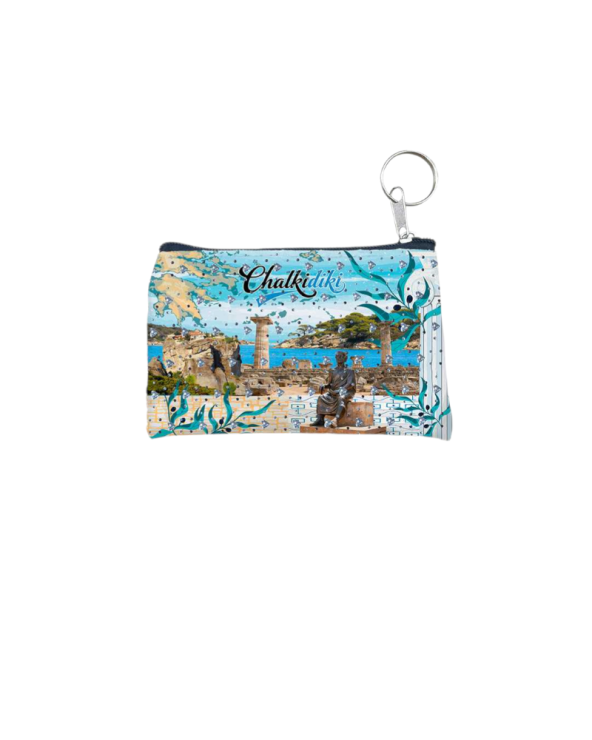Πορτοφόλι Souvenir μπρελόκ - PVC - Chalkidiki - 11*7cm