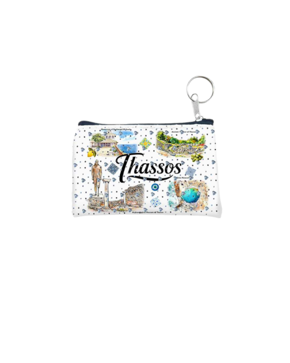 Πορτοφόλι Souvenir μπρελόκ - PVC - Thassos - 11*7cm