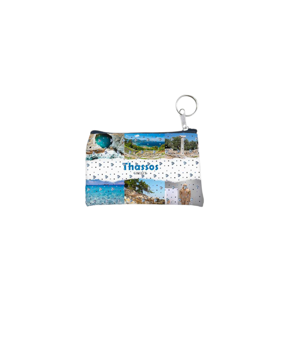 Πορτοφόλι Souvenir μπρελόκ - PVC - Thassos - 11*7cm
