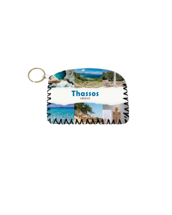Πορτοφόλι Souvenir μπρελόκ - PVC - Thassos - 14*9cm