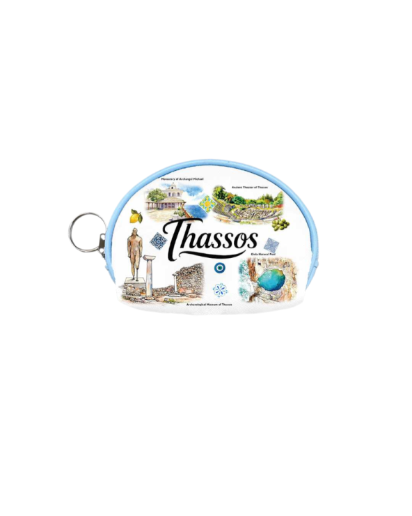 Πορτοφόλι Souvenir μπρελόκ mini - PVC - Thassos - 10*8*3cm