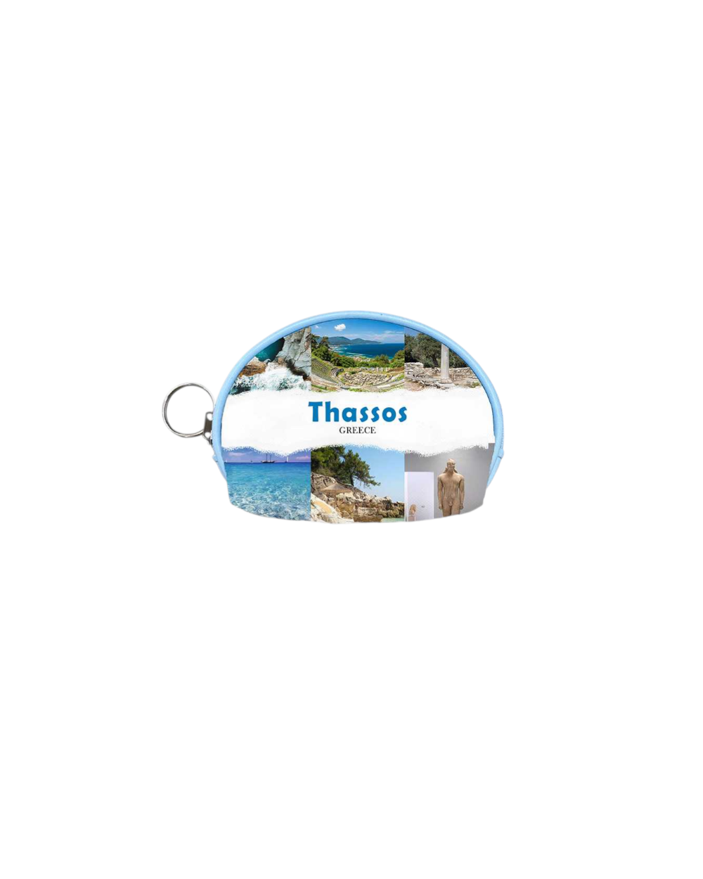 Πορτοφόλι Souvenir μπρελόκ mini - PVC - Thassos - 10*8*3cm