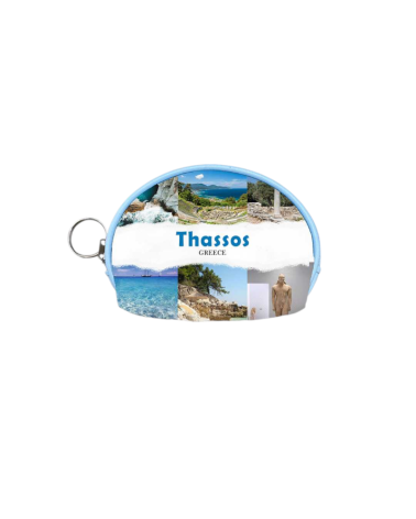 Πορτοφόλι Souvenir μπρελόκ mini - PVC - Thassos - 10*8*3cm