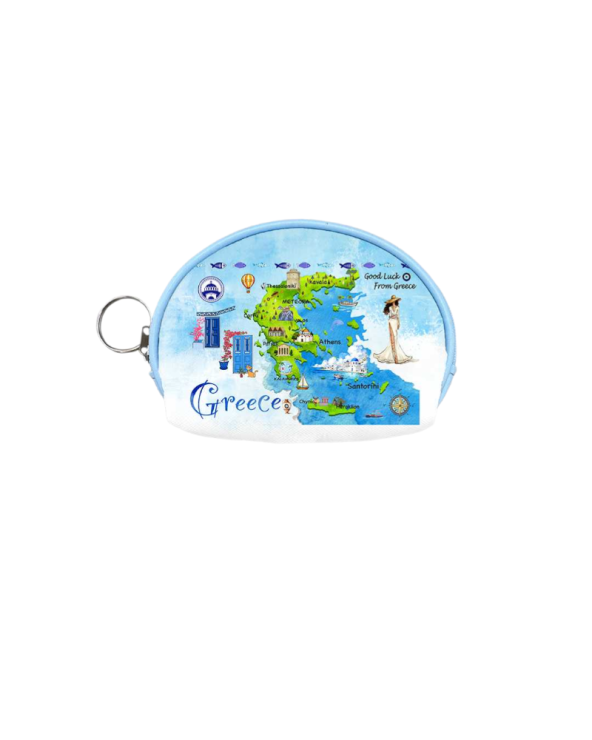 Πορτοφόλι Souvenir μπρελόκ mini - PVC - Greece - 10*8*3cm