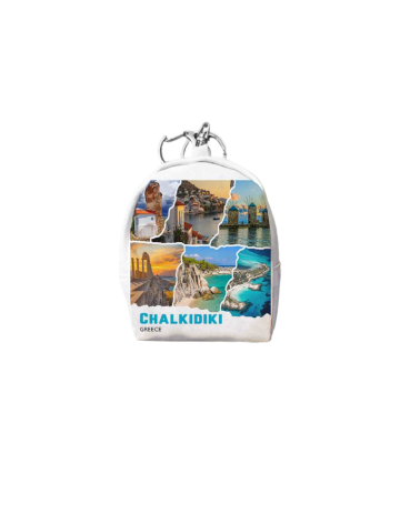 Πορτοφόλι Souvenir μπρελόκ mini - PVC - Chalkidiki - 7*9*4.5cm