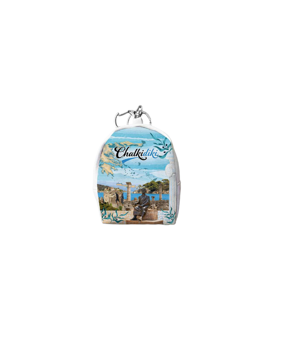 Πορτοφόλι Souvenir μπρελόκ mini - PVC - Chalkidiki - 7*9*4.5cm