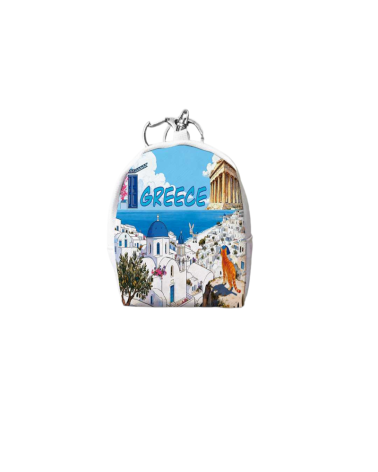 Πορτοφόλι Souvenir μπρελόκ mini - PVC - Greece - 7*9*4.5cm