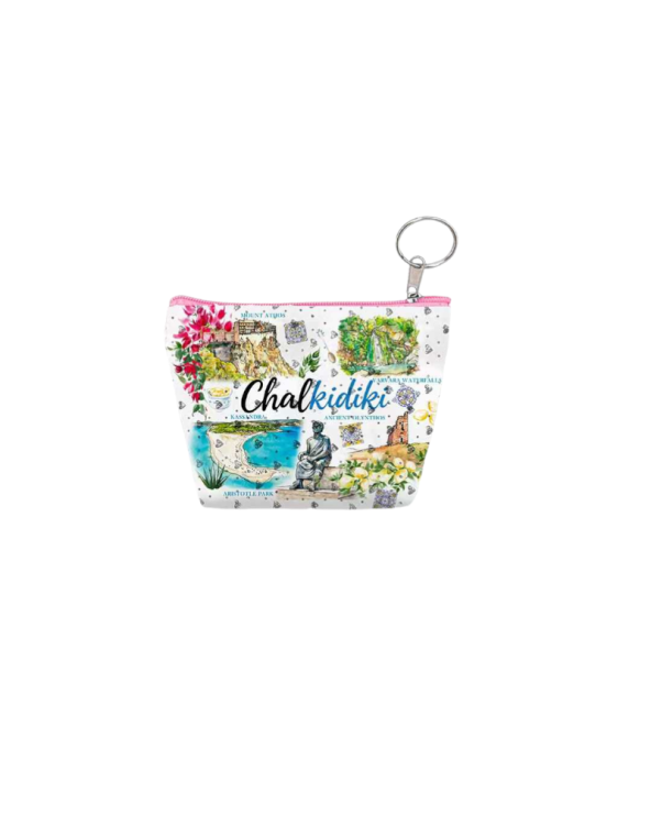 Πορτοφόλι Souvenir μπρελόκ mini - PVC - Chalkidiki - 11*7*4cm