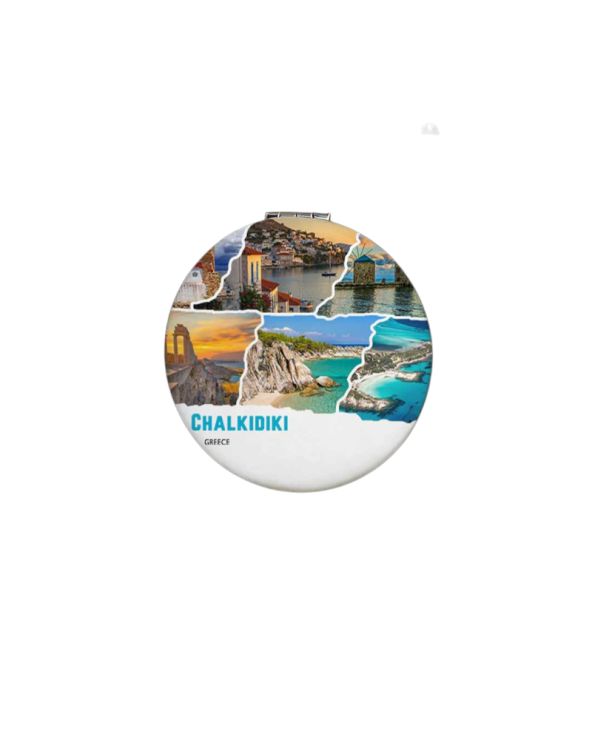 Kαθρέπτης τσέπης Souvenir - Chalkidiki - 7*7*3cm
