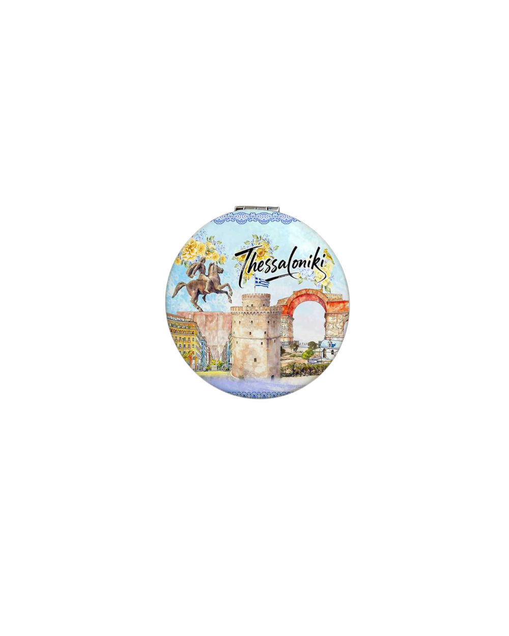 Kαθρέπτης τσέπης Souvenir - Thessaloniki - 7*7*3cm