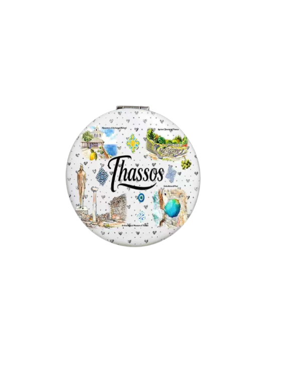 Kαθρέπτης τσέπης Souvenir - Thassos - 7*7*3cm