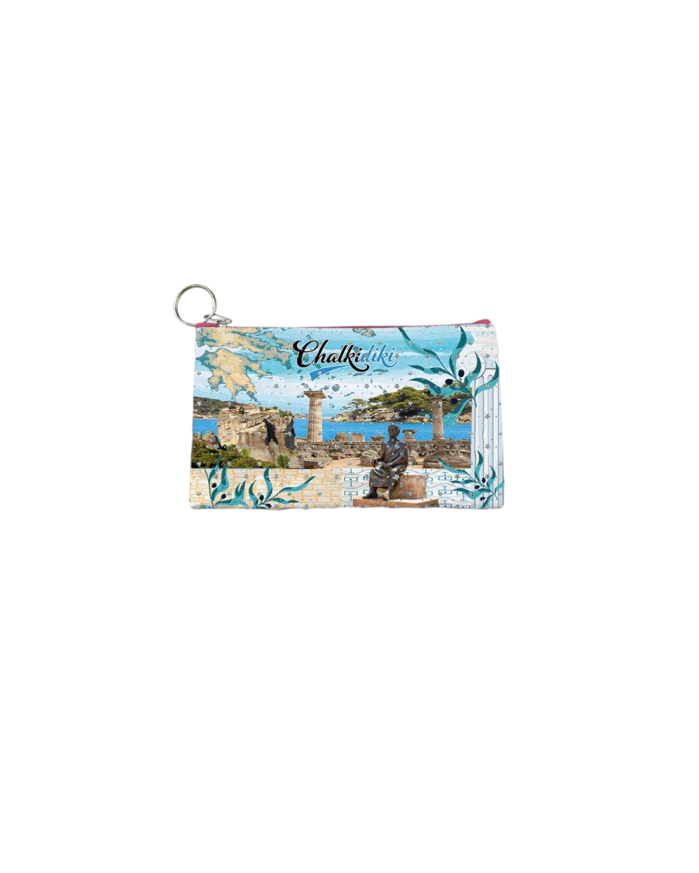 Πορτοφόλι Souvenir μπρελόκ - PVC - Chalkidiki - 16*10cm